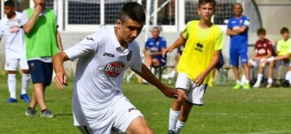 Lorenzo Grandi, autore del gol vittoria nel derby dell&#039;Under 15