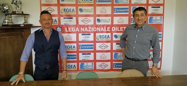 Raffaele Senatore (sx) ed il presidente Giacomo Germanetti (dx)