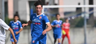 Filippo Rosset, ancora in gol per il Novara U16