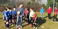 L'ingresso in campo delle squadre