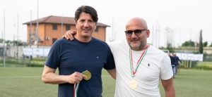 Cristian Balice con il presidente Vincenzo Gaeta