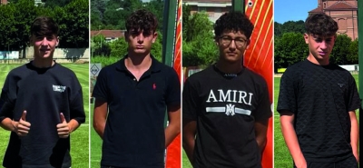 Giacomo Prette, Tommaso Tomatis, Hicham Hodayfa e Alessio Scelfo