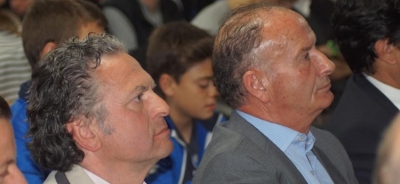 Felice Marmo, presidente del Bsr Grugliasco, e Pino Magnelli, direttore sportivo