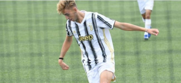 Nicolò Turco, autore di una tripletta nella vittoria della Juventus U17