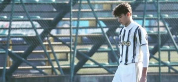 Manuel Pisano, autore della doppietta che ha permesso alla Juventus U15 di battere il Renate