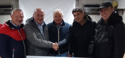 Fabio Miceli nel giorno della presentazione alla Pro Collegno